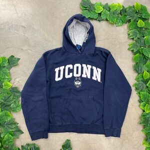 UConn Huskies Navy Blue College Logo Hoodie